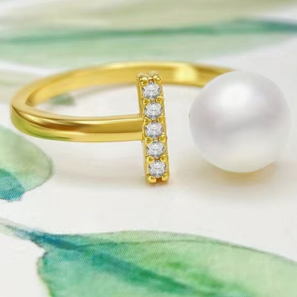 Freshwater Pearl T Ring - Picture 3 of 5